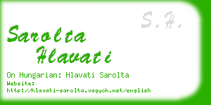 sarolta hlavati business card